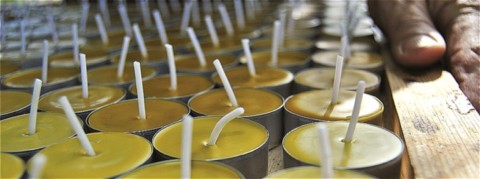 Bougies cire d'abeilles 